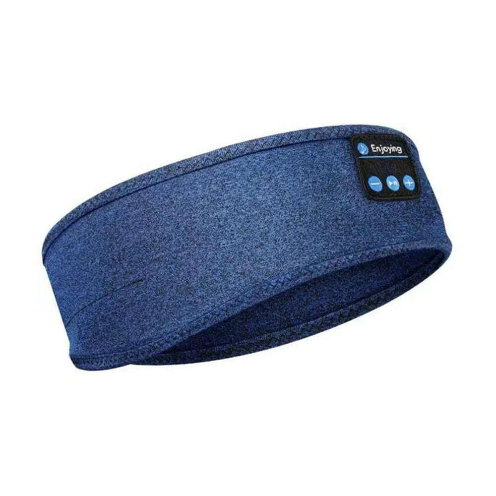 Bluetooth-compatible Earphones Sports Sleeping Headband Elastic Wireless Headphones Music Eye Mask Wireless Eye Headset Headband - KIMLUD