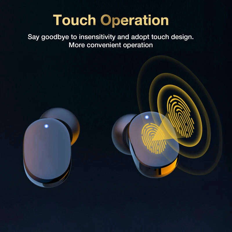 Bluetooth Earphones Wireless Sport Headphones Touch Control HiFi Stereo Waterproof In-Ear Game Headset With Mic - KIMLUD