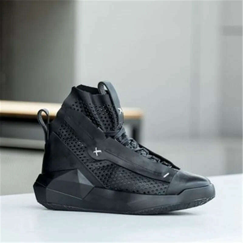 KIMLUD, Bmante Men Shoes Genuine Leather Breathable Height Increasing Male Sneakers Luxury Trainers Flats Shoes for men Gothic Owen 2020, KIMLUD Womens Clothes