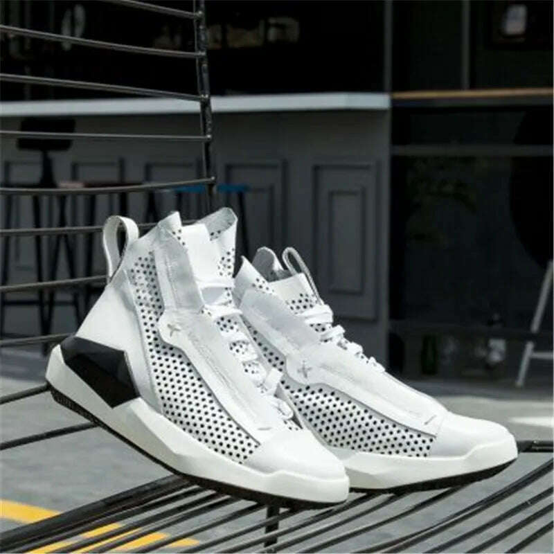 KIMLUD, Bmante Men Shoes Genuine Leather Breathable Height Increasing Male Sneakers Luxury Trainers Flats Shoes for men Gothic Owen 2020, KIMLUD Womens Clothes