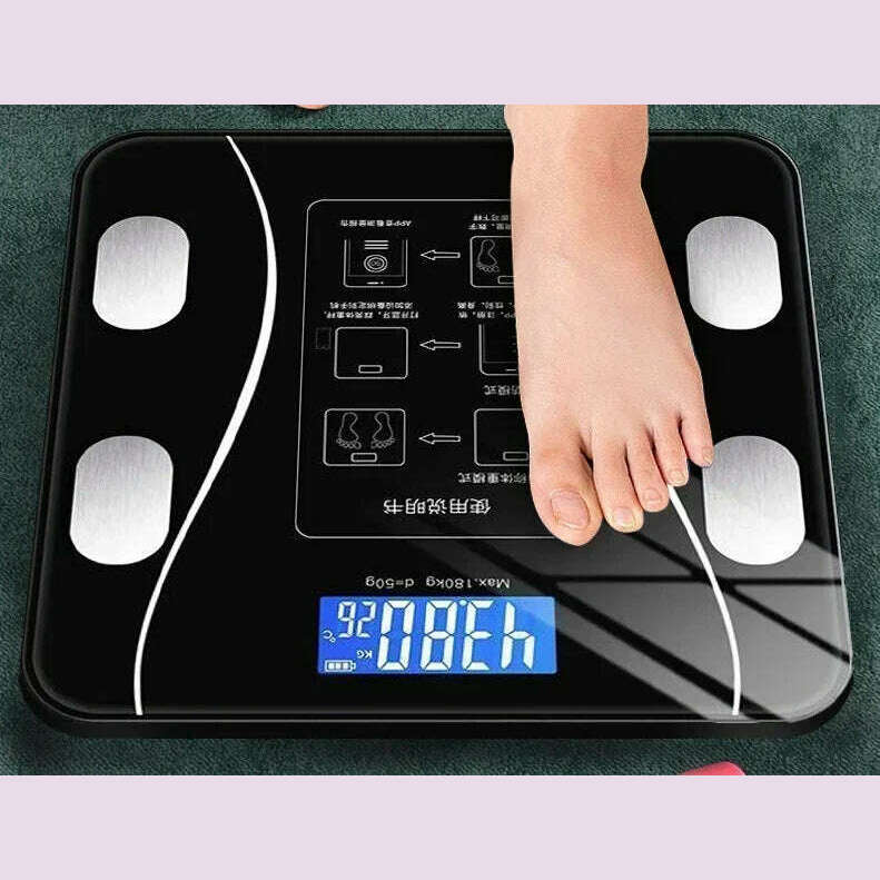 KIMLUD, Body Scale Weight Scale Bascula Baño Electronic Scale Bluetooth Weighing Scale Home Charging Healthy, KIMLUD Womens Clothes