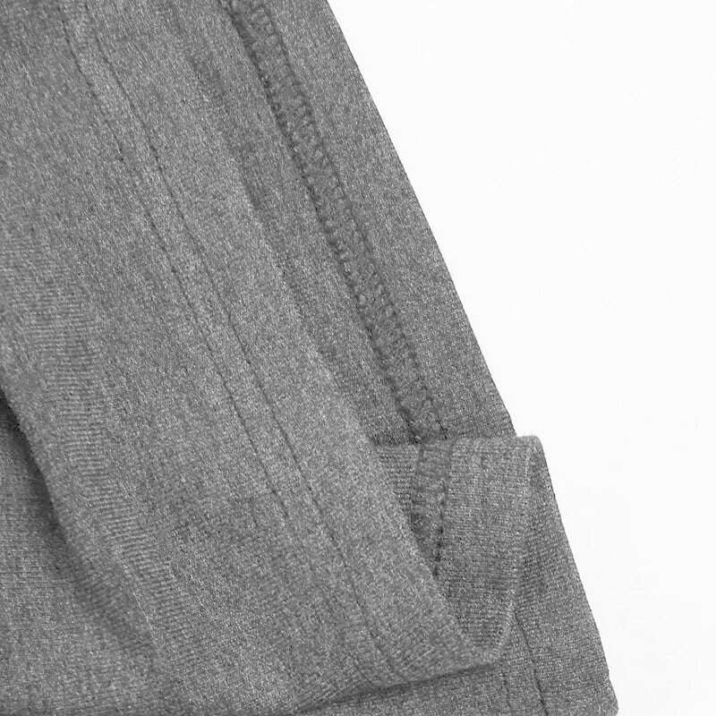 KIMLUD, BOOFEENAA Asymmetrical Knit Long Dresses for Women Winter Fashion Kendall Outfits Gray Black Sexy Long Sleeve Slit DressC66-EH60, KIMLUD Womens Clothes