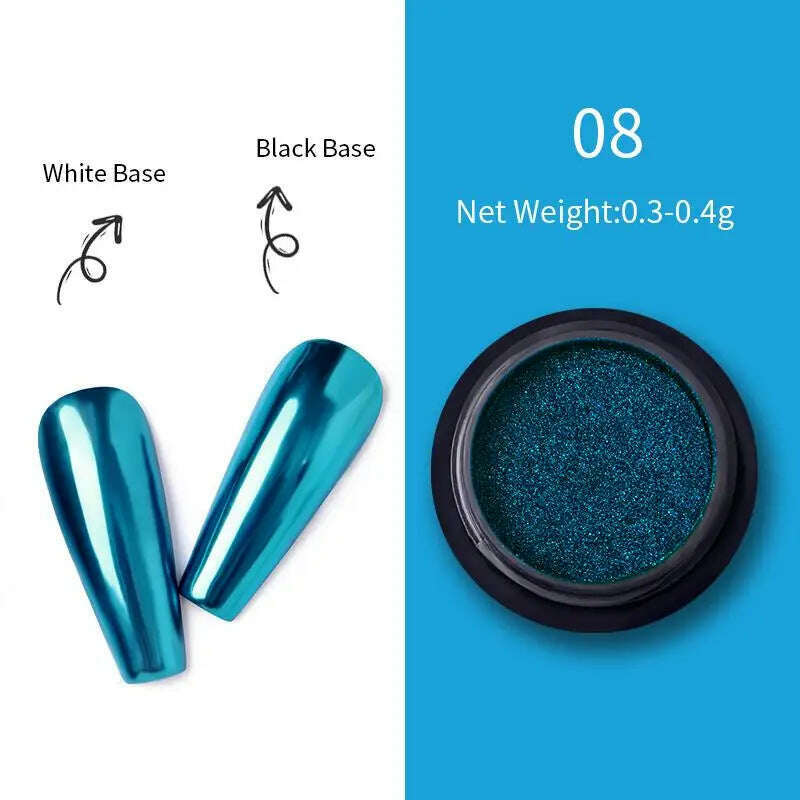 Born Pretty 10ml Magical MIRROR UV Gel Varnish Top Coat Semi-Permanent Nail Polishes Moonlight Mirror NailsFine Glitter Powder - KIMLUD