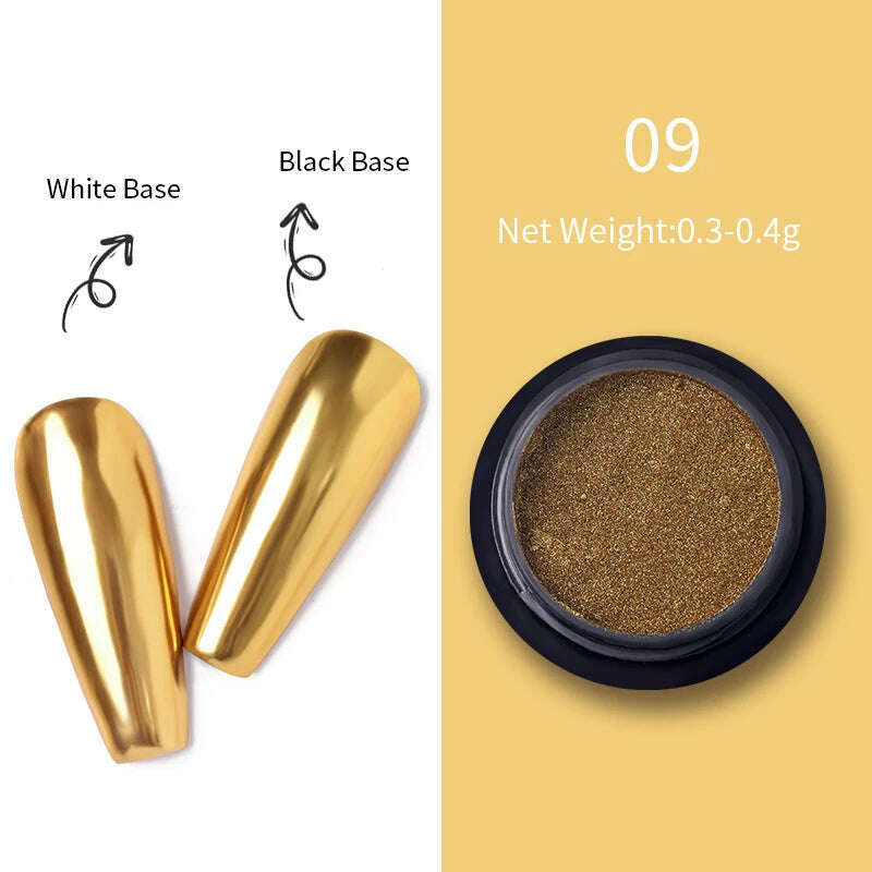 Born Pretty 10ml Magical MIRROR UV Gel Varnish Top Coat Semi-Permanent Nail Polishes Moonlight Mirror NailsFine Glitter Powder - KIMLUD