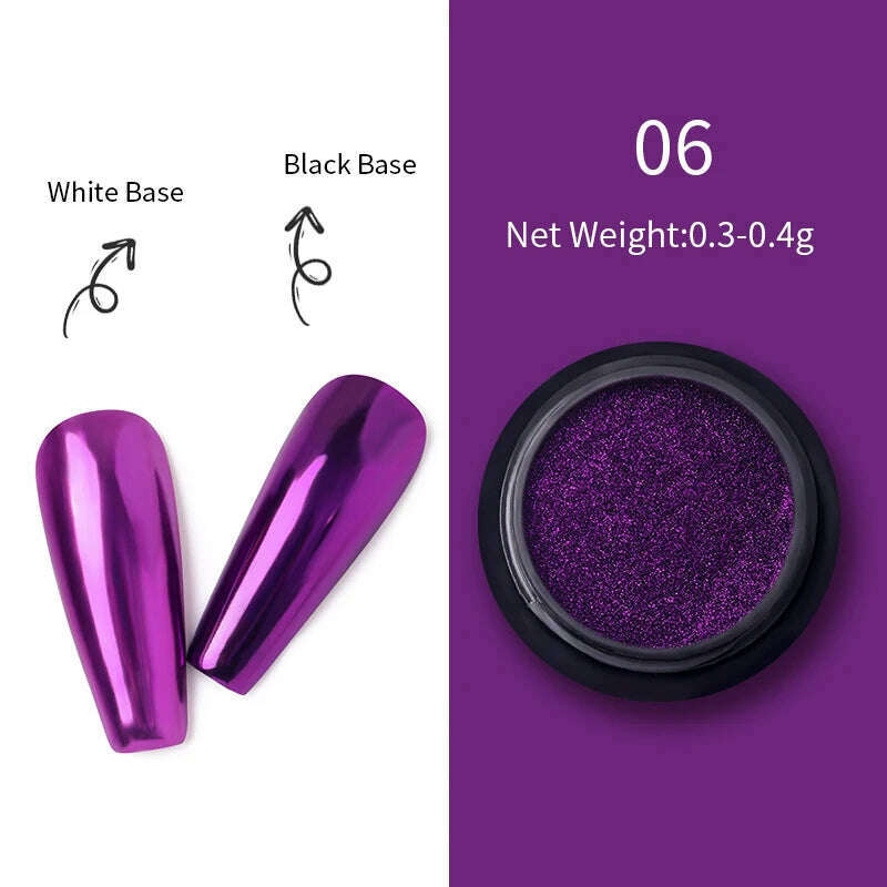 Born Pretty 10ml Magical MIRROR UV Gel Varnish Top Coat Semi-Permanent Nail Polishes Moonlight Mirror NailsFine Glitter Powder - KIMLUD