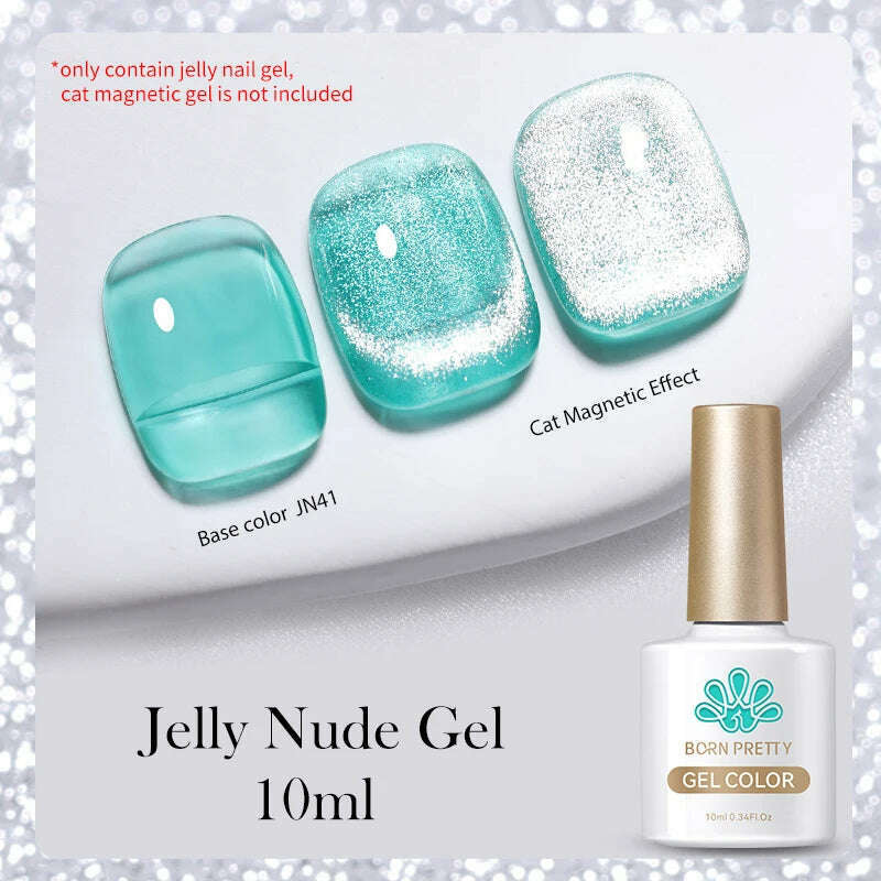 BORN PRETTY Super Shine Cat Magnetic Gel Nail Polish Sparking Shiny Varnish UV Gel For Nail Art Design Magnetic Manicure - KIMLUD