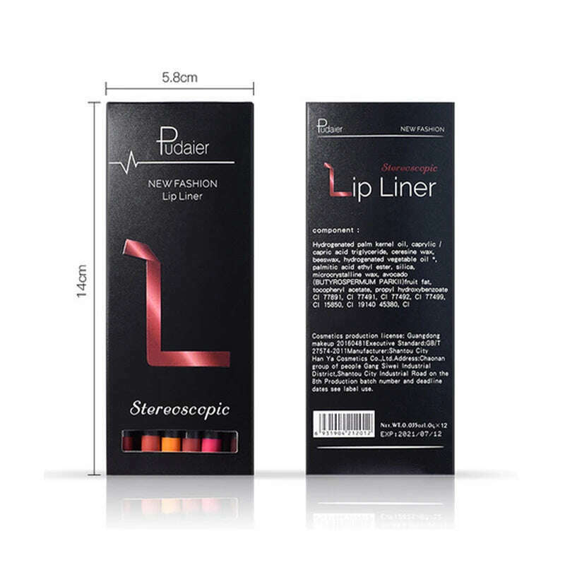 KIMLUD, Brand 12 Colors Lip Liner Pencil Nude Matte Lipliner Moisturizing Waterproof Long Lasting Lipstick Liner Professional Makeup Kit, KIMLUD Womens Clothes