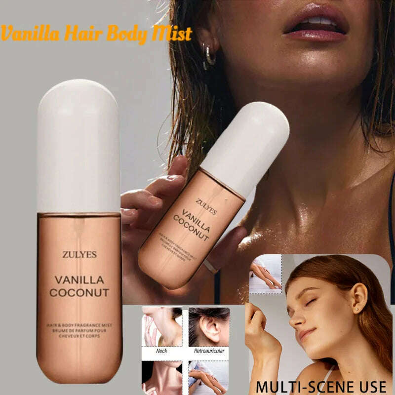 KIMLUD, Brand Coconut Vanilla Women's Perfume Light Fragrance Long-lasting Hair Body Spray Men's Cologne Floral Fragrance 50ml Perfume, KIMLUD Womens Clothes