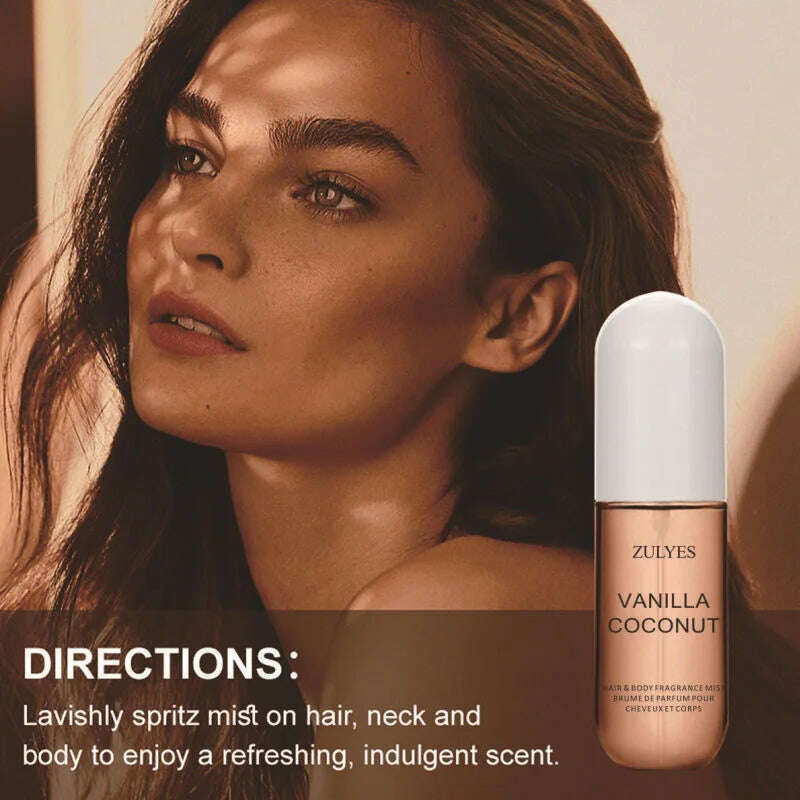 KIMLUD, Brand Coconut Vanilla Women's Perfume Light Fragrance Long-lasting Hair Body Spray Men's Cologne Floral Fragrance 50ml Perfume, KIMLUD Womens Clothes