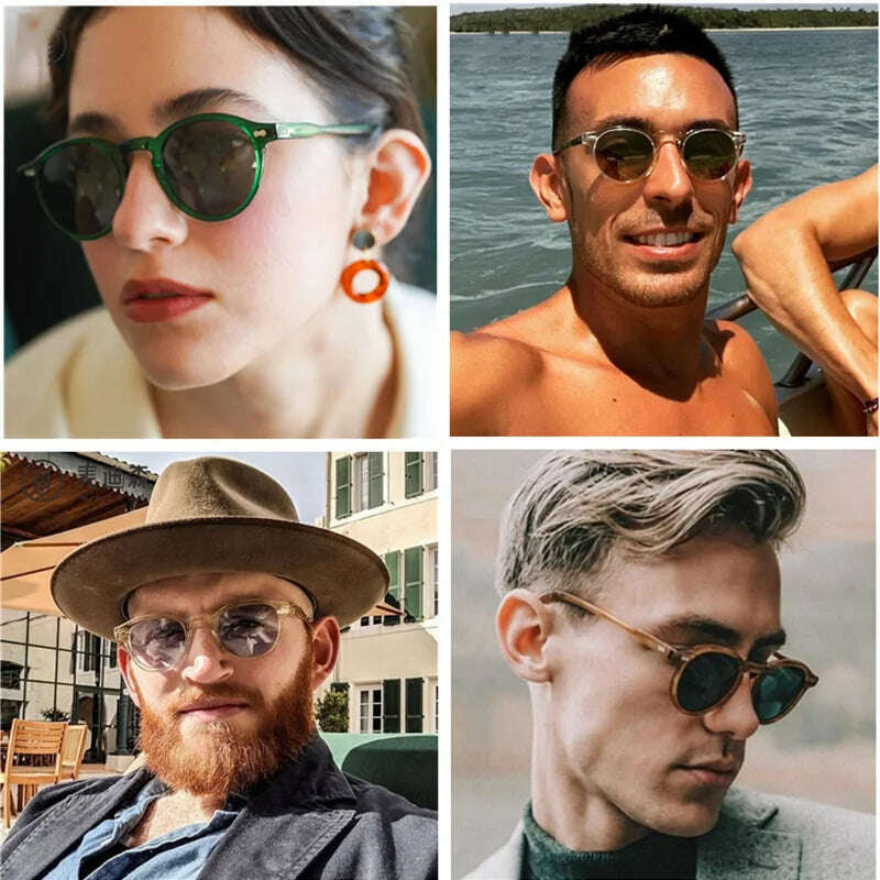 KIMLUD, Brand Designer Women Men Polarized Sunglasses Vintage Round Lens Cool Driving Sun Glasses UV400 Oculos Cat Eyes Girl's Shades, KIMLUD Womens Clothes