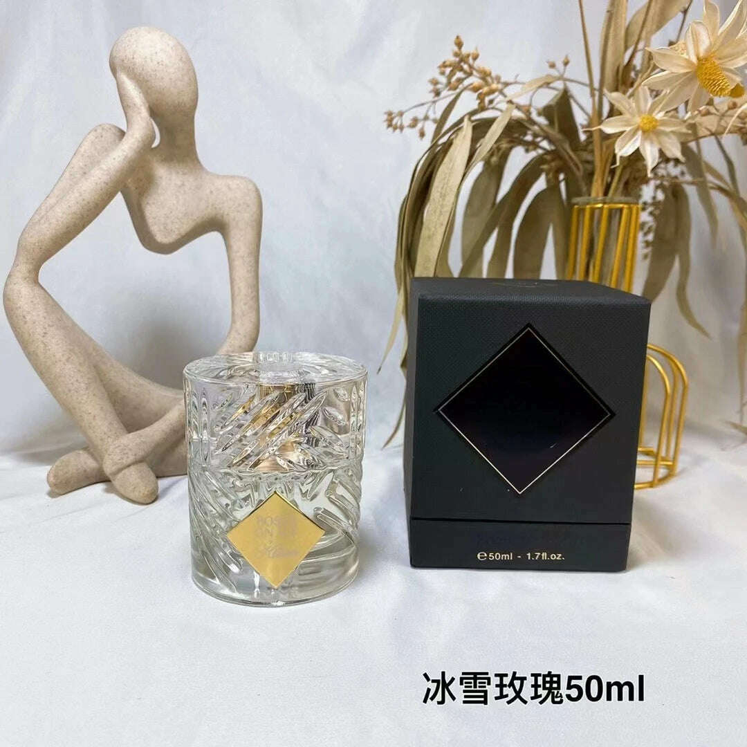 KIMLUD, Brand glass is soft, natural, and long-lasting, suitable for all skin types for men and women, rose on ice 50ML, KIMLUD Womens Clothes