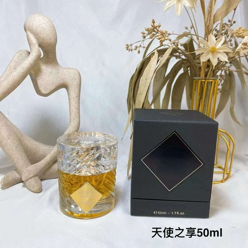 KIMLUD, Brand glass is soft, natural, and long-lasting, suitable for all skin types for men and women, ANGELS SHARE 1 50ML, KIMLUD Womens Clothes