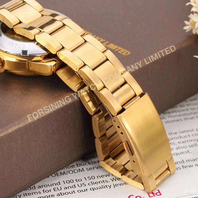 Brand Winner Watch Women Heart-shaped Watches Skeleton Luxury Gold Full Steel Automatic Mechanical Wristwatches Reloj Mujer 2020 - KIMLUD