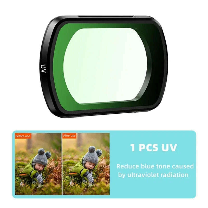 KIMLUD, BRDRC UV ND Lens Filter Kit for DJI OSMO Pocket 3 Handheld Gimbal Camera ND8 ND16 Filters Adjustable CPL Accessories, UV, KIMLUD APPAREL - Womens Clothes