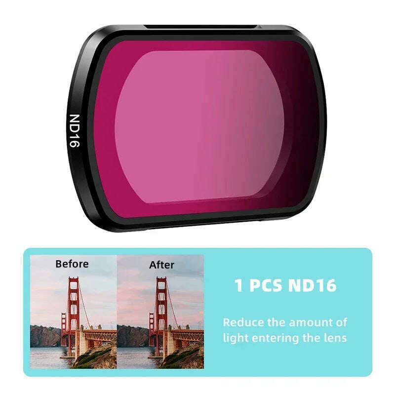 KIMLUD, BRDRC UV ND Lens Filter Kit for DJI OSMO Pocket 3 Handheld Gimbal Camera ND8 ND16 Filters Adjustable CPL Accessories, ND16, KIMLUD APPAREL - Womens Clothes