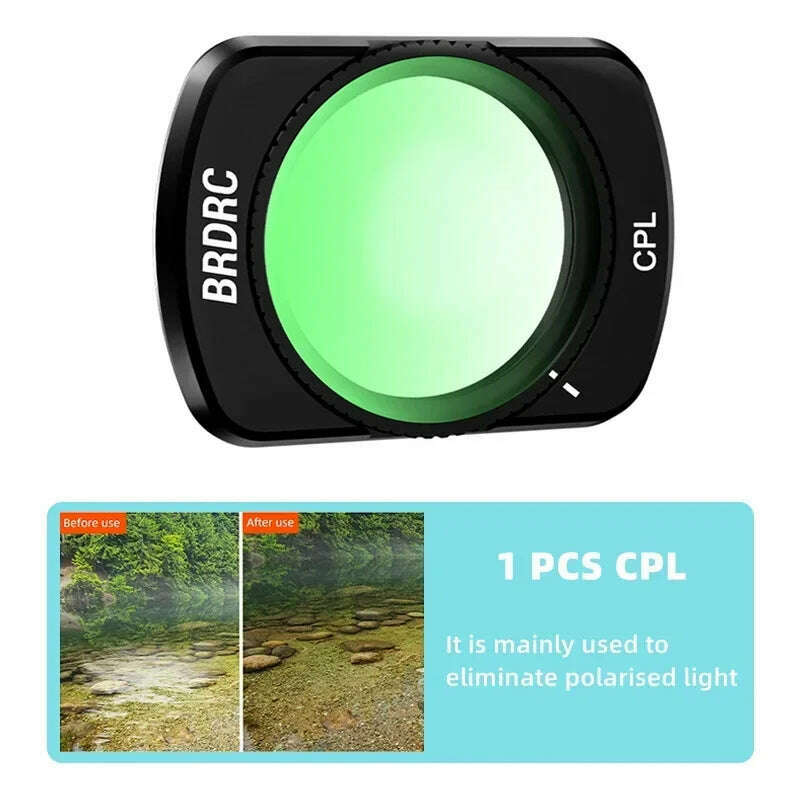KIMLUD, BRDRC UV ND Lens Filter Kit for DJI OSMO Pocket 3 Handheld Gimbal Camera ND8 ND16 Filters Adjustable CPL Accessories, CPL, KIMLUD APPAREL - Womens Clothes