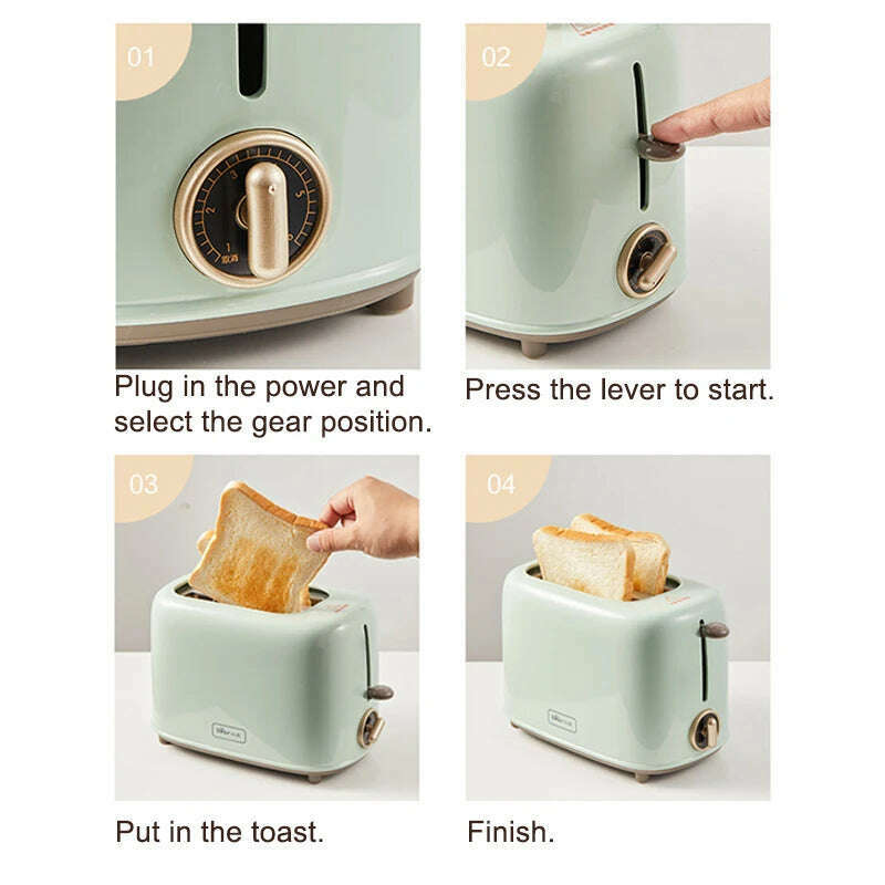 Bread Toaster for sandwiches Waffle maker electric kitchen Double Oven 220V mini Toaster hot air convection for headed bread - KIMLUD