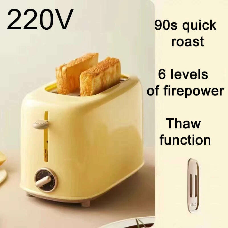 Bread Toaster for sandwiches Waffle maker electric kitchen Double Oven 220V mini Toaster hot air convection for headed bread - KIMLUD