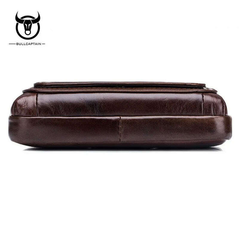 KIMLUD, BULLCAPTAIN Genuine Leather Male Waist Pack Phone Pouch Bags Waist Bag Men's Small Shoulder Belt Bag pack, KIMLUD Womens Clothes