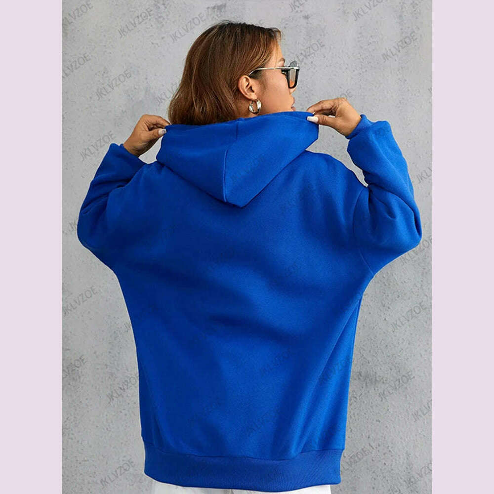 California Personality Letter Printed Sweatshirt Women Creative Comfortable Hoodie Fashion Hip Hop Streetwear Oversized Clothes - KIMLUD