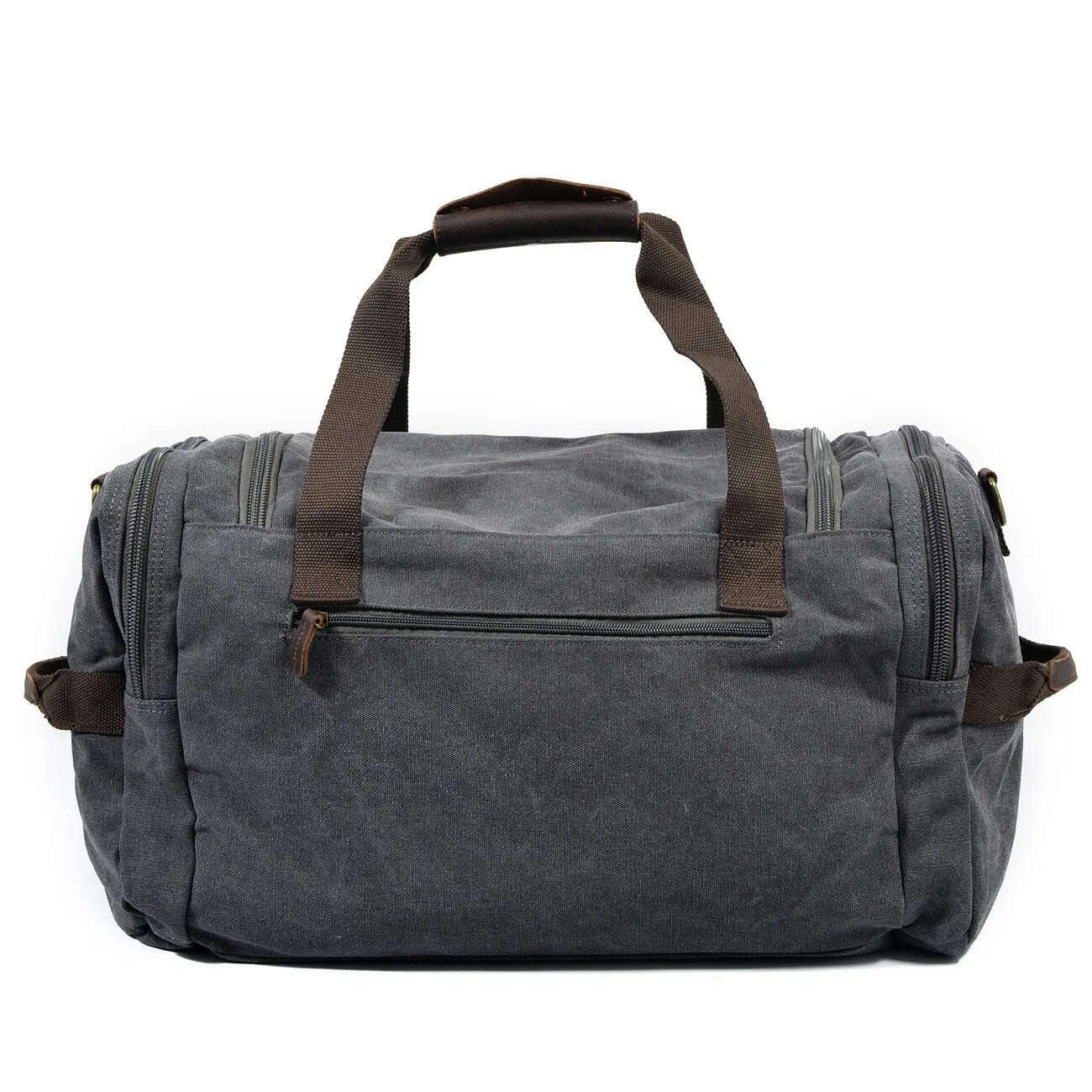 Canvas bag large capacity for men's handbags leisure wear one shoulder aslant luggage - KIMLUD