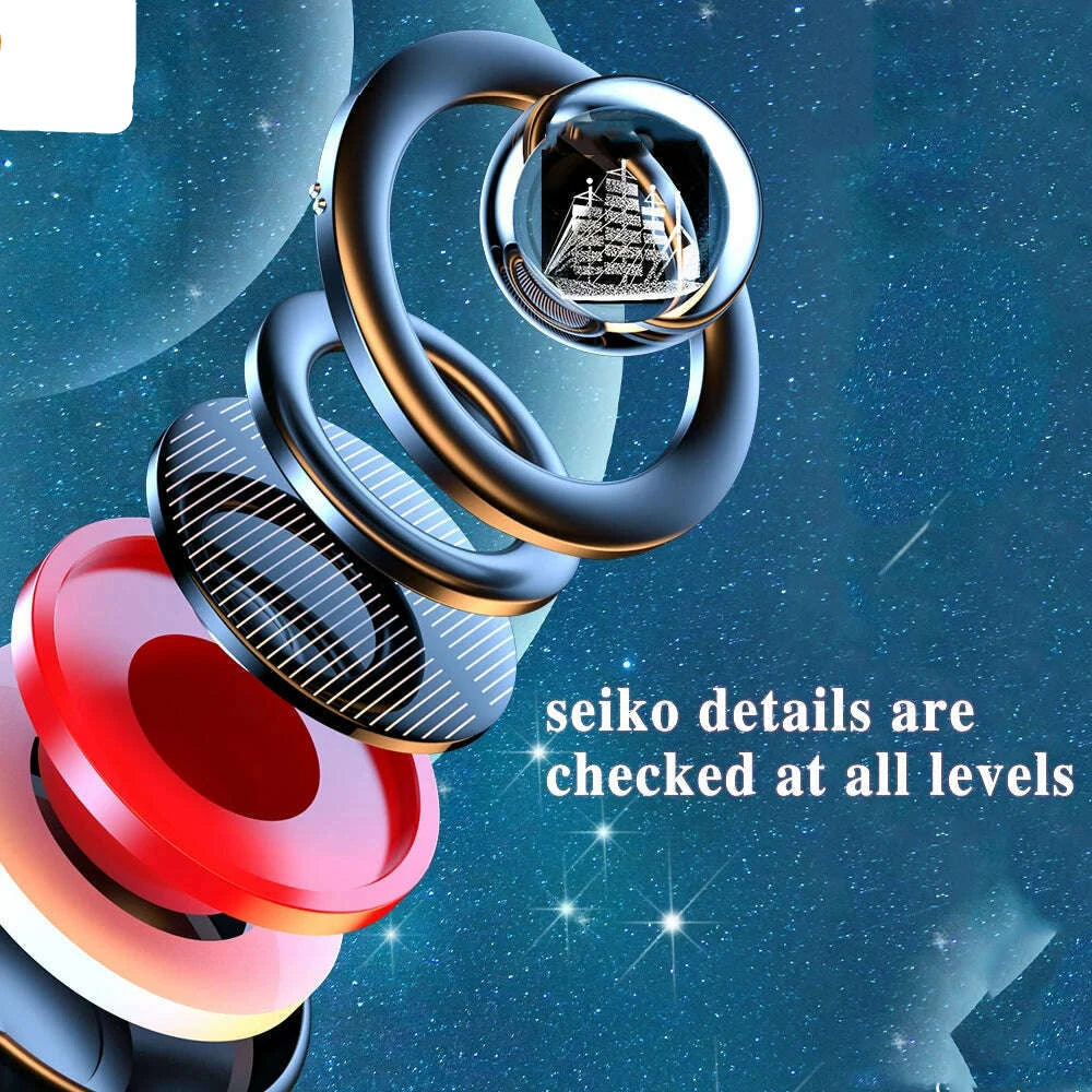 Car Air Freshener Solar Rotating Aromatreatment Decoration Car Interior Accessories Women Men Original Flavored Perfume Diffuser - KIMLUD