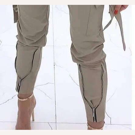 KIMLUD, Casual pants women's trousers solid color overalls, KIMLUD Womens Clothes