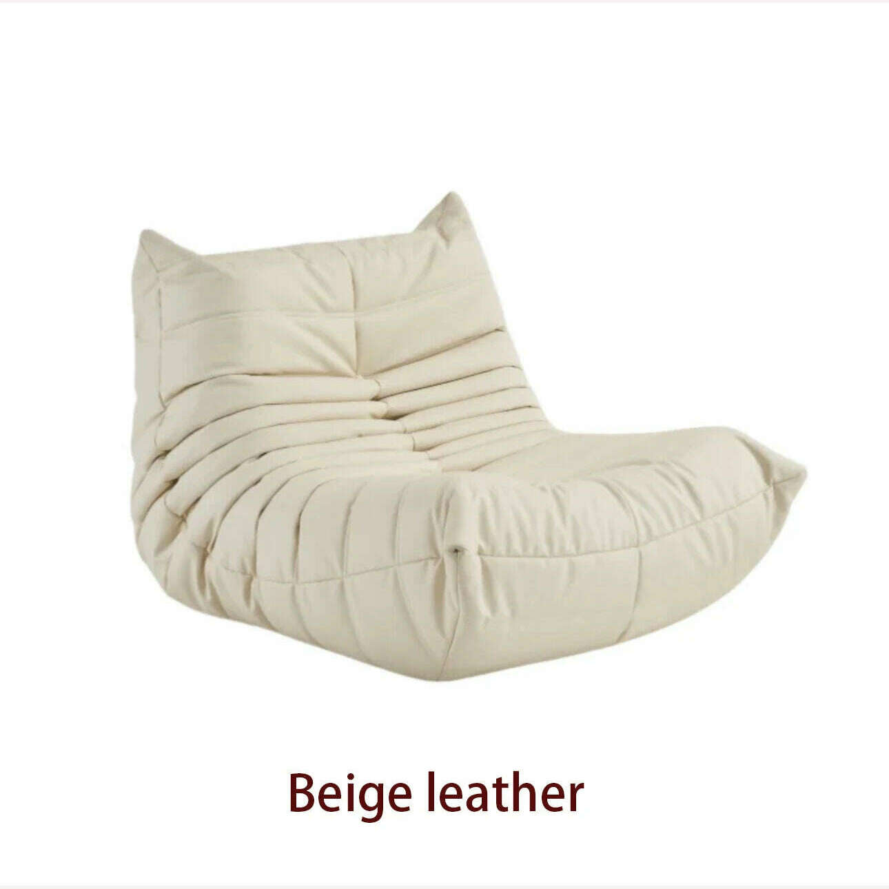 Caterpillar Sofa Living Room Single Bedroom Cloth Art Black Leather Lazy Man Sofa Bedroom Living Room Chair Sofa - KIMLUD