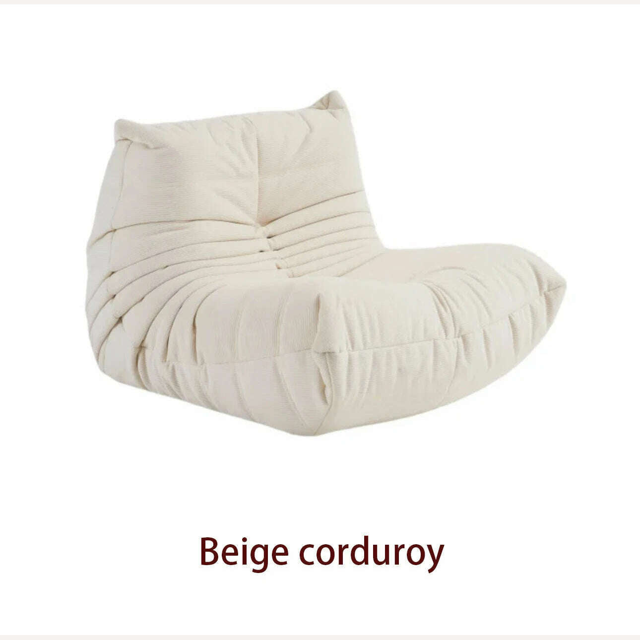 Caterpillar Sofa Living Room Single Bedroom Cloth Art Black Leather Lazy Man Sofa Bedroom Living Room Chair Sofa - KIMLUD