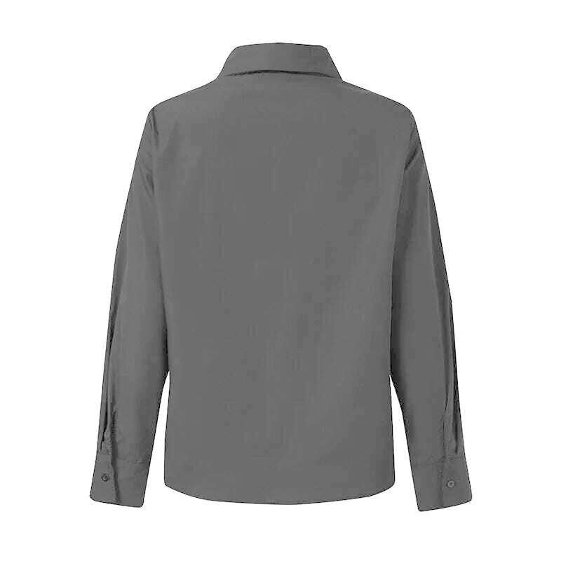 KIMLUD, Celmia Women Bow Tie Neck White Shirts 2023 Fashion Long Sleeve Chemise Casual Elegant Party Blouse Solid Blusas Tops Femininas, KIMLUD Womens Clothes