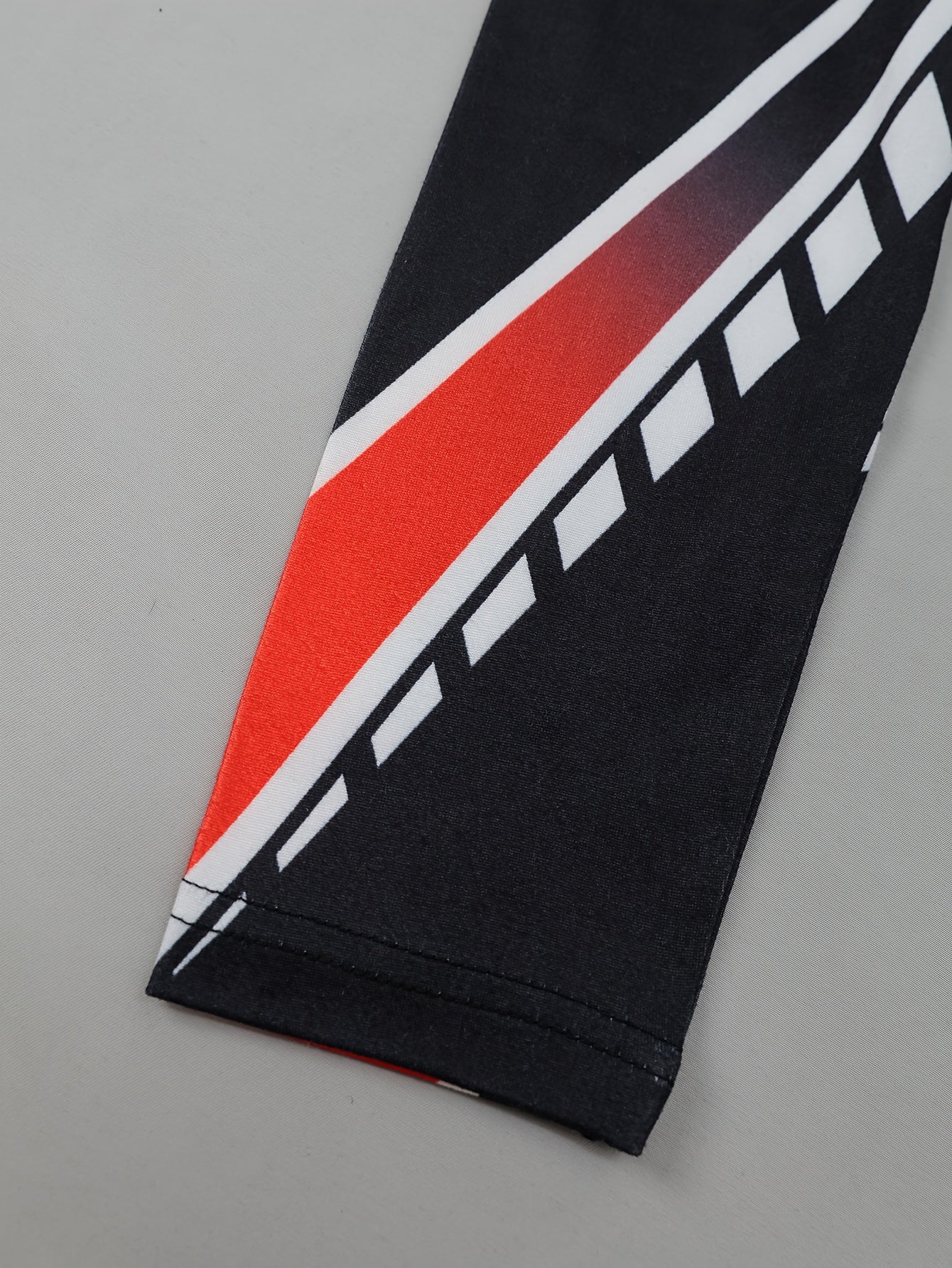 Women's High-Neck Long Sleeve Bodycon Dress - Black with Red & White Letter Print, Stretchy Polyester & Elastane Blend, Form-Fitting Design for Spring/Fall