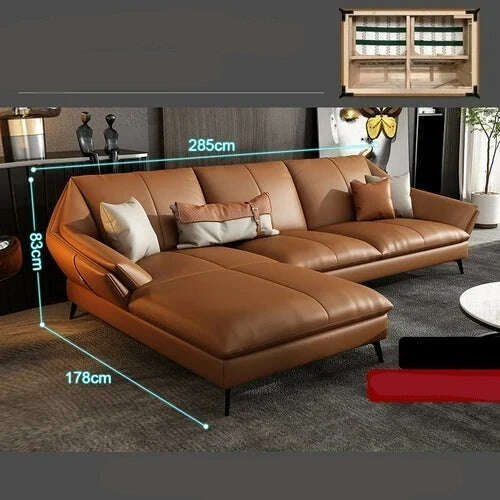 KIMLUD, Chaise Lounge Floor Living Room Sofas Leather Minimalist Recliner Living Room Sofas Office L Shape Muebles Home Furniture, Noble Consort, KIMLUD APPAREL - Womens Clothes