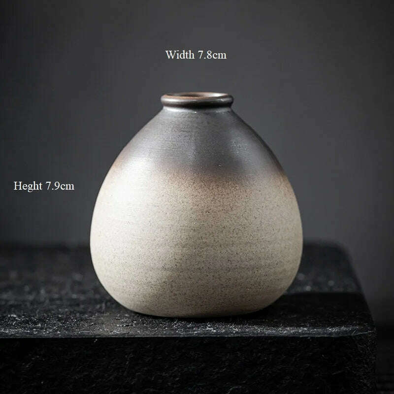 CHANSHOVA China Pottery Mini Small Flower Vases Traditional Chinese Retro Style Ceramic Vase Lliving Room Home Decoration T032 - KIMLUD