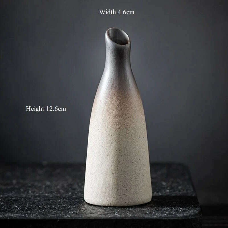 CHANSHOVA China Pottery Mini Small Flower Vases Traditional Chinese Retro Style Ceramic Vase Lliving Room Home Decoration T032 - KIMLUD