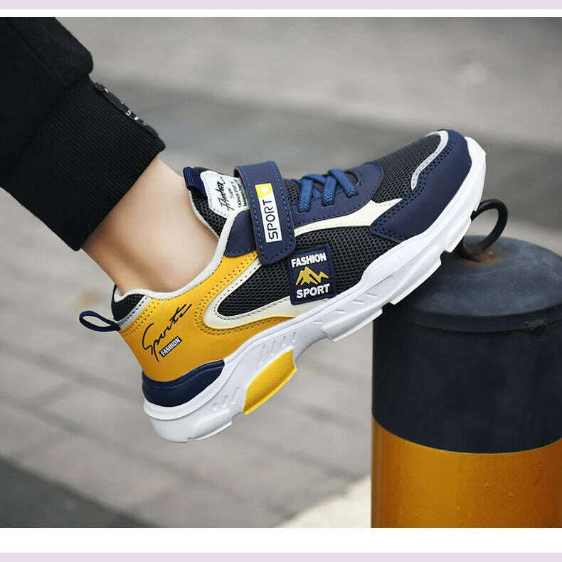 KIMLUD, Children's shoes boy sneakers in the spring and autumn with breathable non-slip surface pupil cuhk boy boy fashion shoes, KIMLUD Womens Clothes