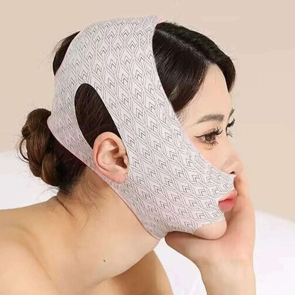 KIMLUD, Chin Cheek Slimming Bandage V Shaper V Line Lifting Mask Face Lifting Anti Wrinkle Strap Band Sleeping Mask Beauty Health, KIMLUD Womens Clothes