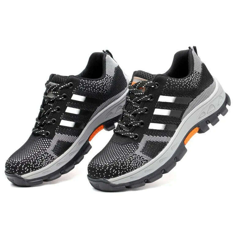 KIMLUD, CHNMR Unisex Work Sneaker For Men Women Anti Puncture Security Shoes Non Slip Steel Toe Cap Outdoor Shoes Security Boots, gray / 47 / CHINA, KIMLUD APPAREL - Womens Clothes