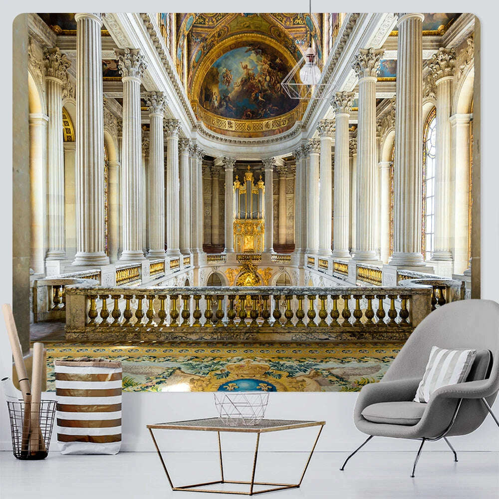 KIMLUD, Christian Church mural tapestry home decoration Bohemian decorative background wall cloth Angel tapestry bed sheet sofa blanket, KIMLUD Womens ClothesKIMLUD, Christian Church mural tapestry home decoration Bohemian decorative background wall cloth Angel tapestry bed sheet sofa blanket, A21-1051 / 150x130cm / China, KIMLUD APPAREL - Womens Clothes