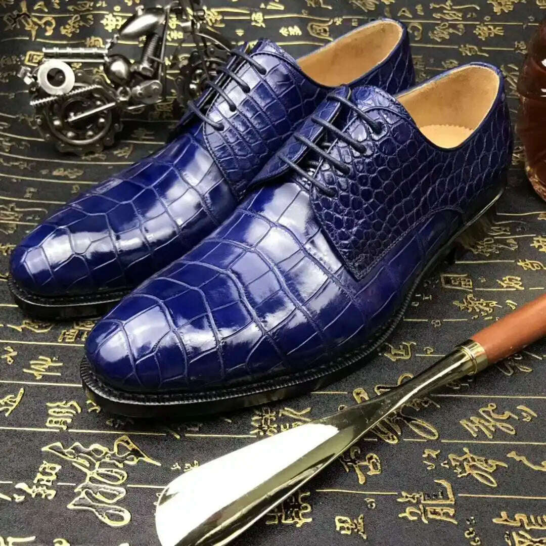 KIMLUD, Chue New Men Formal Shoes Crocodile Leather Shoes Crocodile Leahter Men Shoes Casual Shoes Business Wedding Shoes, KIMLUD Womens Clothes