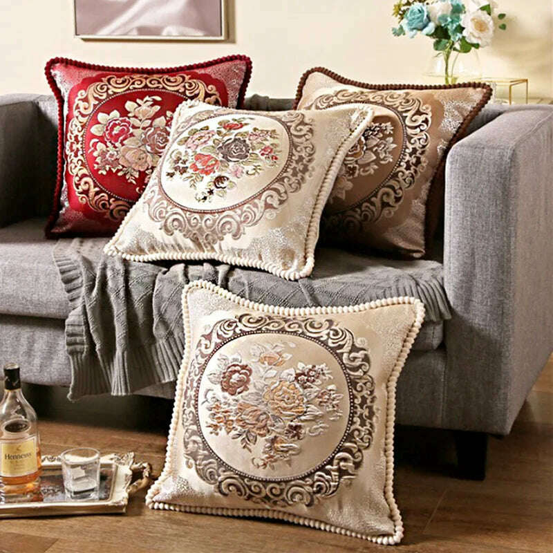 Classic Europe Style Pillowcase Cushion Cover Home Decorative Sofa Cushion Cover Chair Car Throw Pillow Case - KIMLUD
