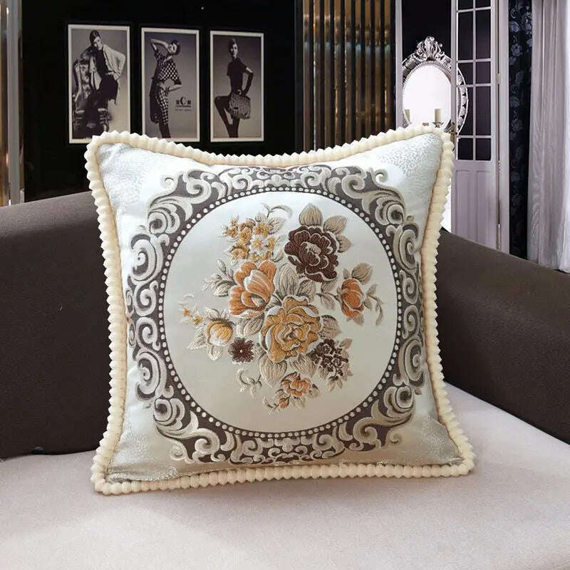 Classic Europe Style Pillowcase Cushion Cover Home Decorative Sofa Cushion Cover Chair Car Throw Pillow Case - KIMLUD