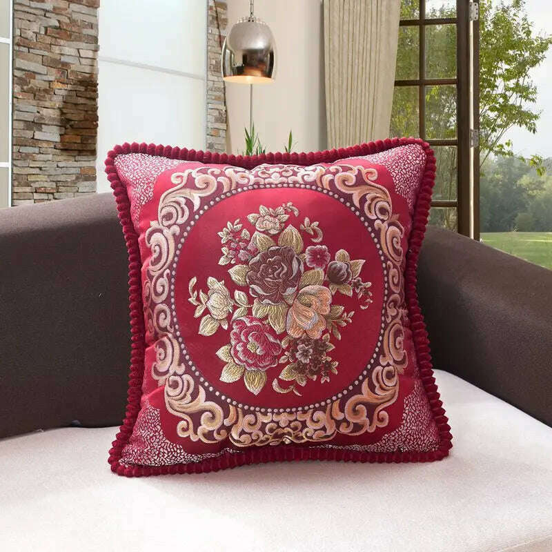 Classic Europe Style Pillowcase Cushion Cover Home Decorative Sofa Cushion Cover Chair Car Throw Pillow Case - KIMLUD