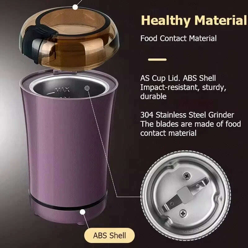 KIMLUD, Coffee Grinder Stainless Steel Nuts Beans Grains Mill Herbs Electric Grinding Machine Multifunctional Coffee Bean Grinding NEW, KIMLUD Womens Clothes