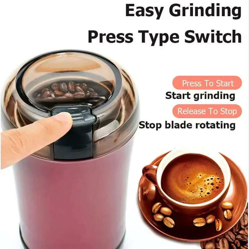 KIMLUD, Coffee Grinder Stainless Steel Nuts Beans Grains Mill Herbs Electric Grinding Machine Multifunctional Coffee Bean Grinding NEW, KIMLUD Womens Clothes