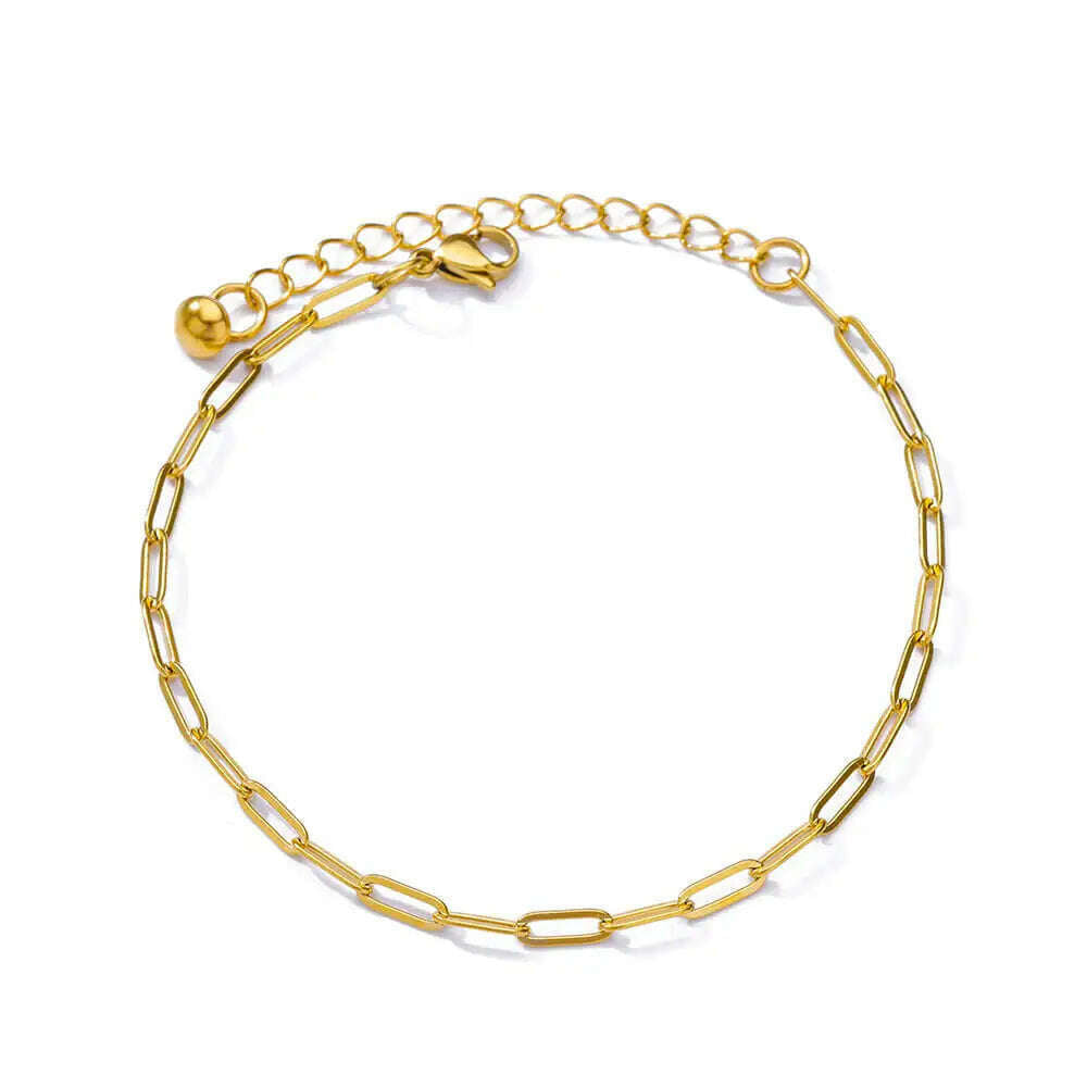 Colorful Boho Drops Anklets For Women Gold Color Stainless Steel Anklet Luxury Wedding Aesthetic Jewelry Gift Free Shipping - KIMLUD