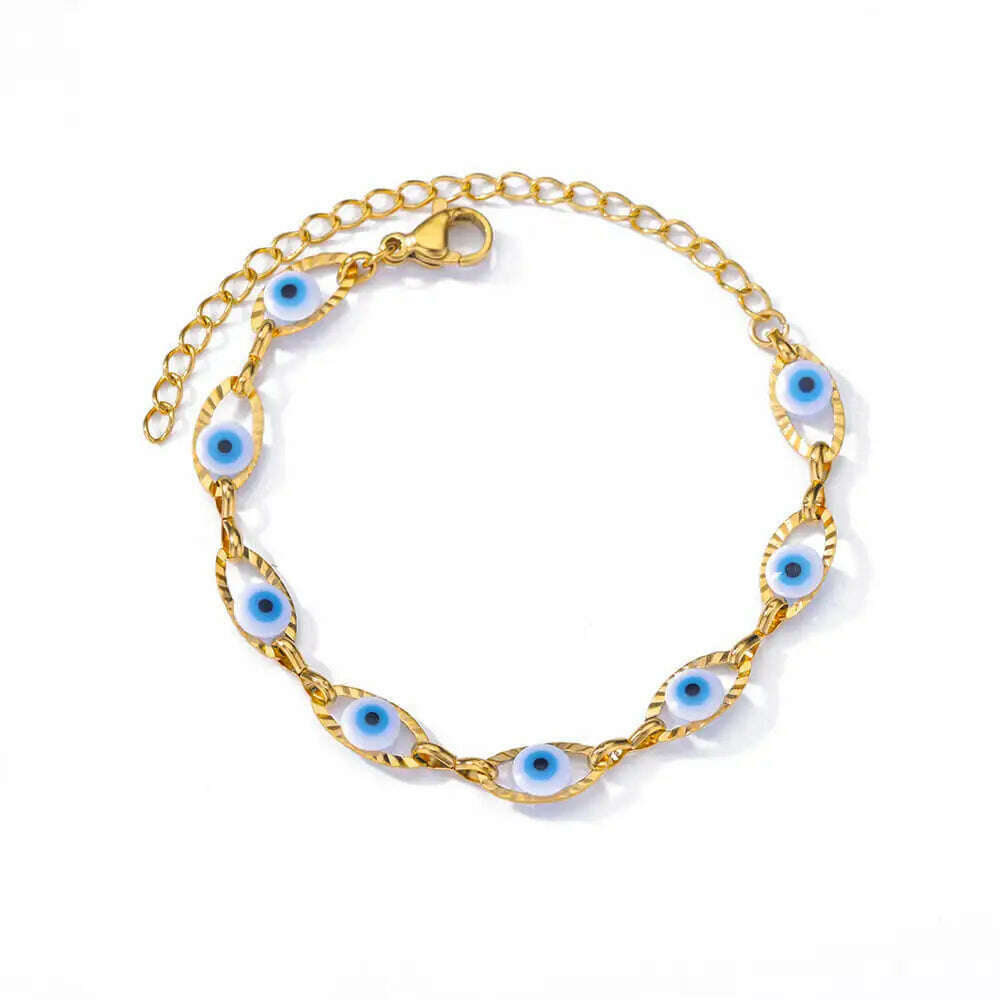 Colorful Boho Drops Anklets For Women Gold Color Stainless Steel Anklet Luxury Wedding Aesthetic Jewelry Gift Free Shipping - KIMLUD