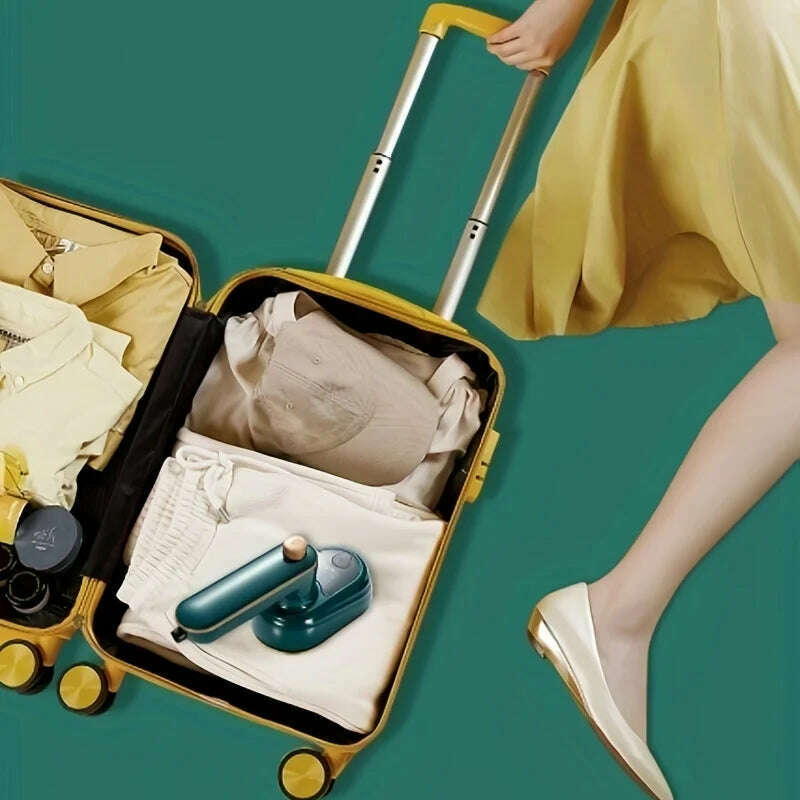 KIMLUD, compact handheld steam iron -180 ° rotation, foldable design - convenient for travel and quick makeup repair - ultimate clothing, KIMLUD Womens Clothes