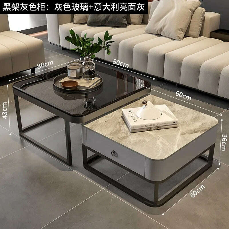 Corner Makeup Coffee Table Nordic Luxury Design Cute Center Small Table Mobile Marble Tavolino Da Salotto Outdoor Furniture - KIMLUD
