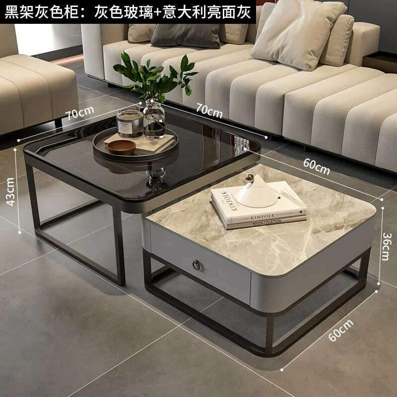 Corner Makeup Coffee Table Nordic Luxury Design Cute Center Small Table Mobile Marble Tavolino Da Salotto Outdoor Furniture - KIMLUD