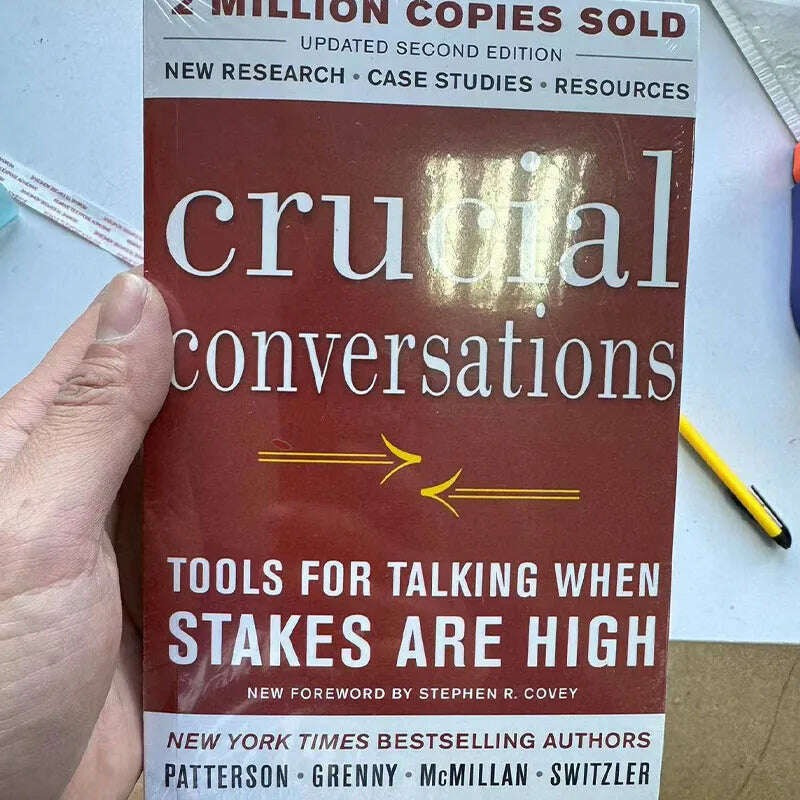 KIMLUD, Crucial Conversations Tools For Talking When Stakes are High Third Edition Communication Challenges Book Paperback, 1 book, KIMLUD APPAREL - Womens Clothes